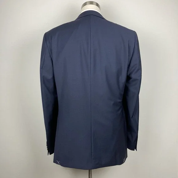 44L Calvin Klein Men's Slim-Fit Wool-Blend Stretch‎ Suit Jackets E06792